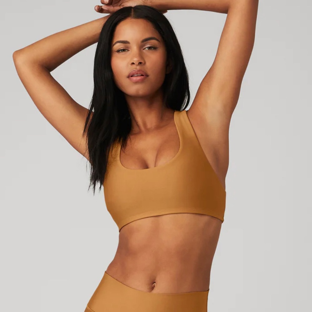 Alo Airlift Advantage Racerback Bra- Toffee XS